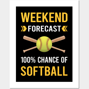 Weekend Forecast Softball Posters and Art